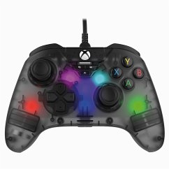 Snakebyte GAMEPAD RGB X - Game Controller für XBOX/PC, RGB-Beleuchtung, inkl. Hall-Effekt, kabelgebunden, transparent grau