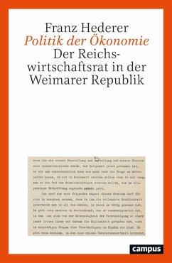 Politik der Ökonomie (eBook, PDF) - Hederer, Franz