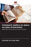 Comment mettre en place un plan d'entretien