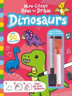 Wipe-Clean How to Draw Dinosaurs - Copper, Jenny