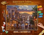 Schipper 609130896 - Malen nach Zahlen, Meisterklasse Premium, Abend in San Francisco, 40x50cm