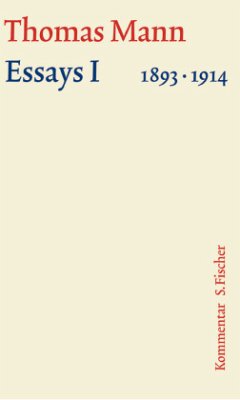 Essays 1893-1914, Kommentar / Große kommentierte Frankfurter Ausgabe Essays, 14/2, Tl.1 (Mängelexemplar) - Mann, Thomas