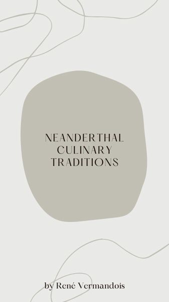 Neanderthal Culinary Traditions (AI-Generated Books) (eBook, ePUB) Neanderthal Culinary Traditions (AI-Generated Books) (eBook, ePUB)