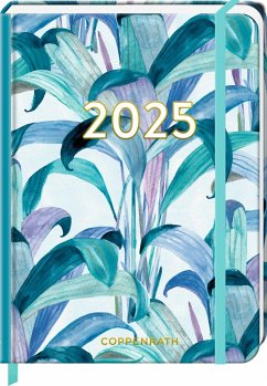 Kleiner Wochenkalender - Mein Jahr 2025 - Palme türkis