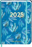Kleiner Wochenkalender - Mein Jahr 2025 - Blätter blau