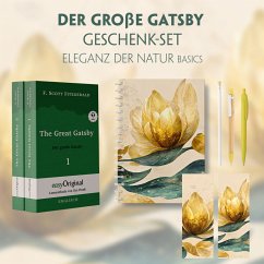 Der Große Gatsby Geschenkset - 2 Bücher (mit Audio-Online) + Eleganz der Natur Schreibset Basics, m. 1 Beilage, m. 1 Buc - Fitzgerald, F. Scott