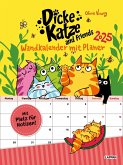 Dicke Katze and Friends - Wandkalender mit Planer 2025
