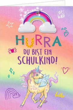 Grußkarte - Hurra, du bist ein Schulkind!