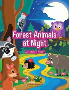 Forest Animals at Night Coloring Book - Kreativ Entspannen