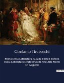 Storia Della Letteratura Italiana Tomo I Parte Ii Dalla Letteratura Degli Etruschi Fino Alla Morte Di Augusto