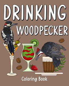 Drinking Woodpecker Coloring Book - Paperland