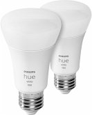 Philips Hue LED Lampe E27 2er Set 9,5W 1100lm White