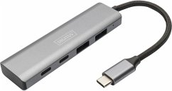 DIGITUS USB-C 4 Port HUB Alumin. Gehaeuse 2xUSB-A+2x USB-C Gen2