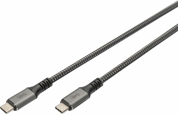 DIGITUS USB 4.0 Typ-C Kabel 3m AL-Geh. PP braid 4K/60Hz PD3.0 DIGITUS USB 4.0 Typ-C Kabel 3m AL-Geh. PP braid 4K/60Hz PD3.0