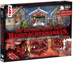 Puzzle-Rätsel-Adventskalender: Die dunkle Seite des Weihnachtsmarkts - 24 Puzzles mit insgesamt 960 Teilen