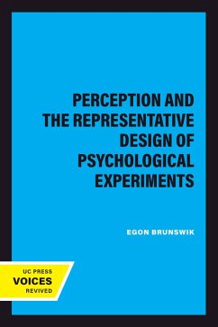 Cover Perception and the Representative Design of Psychological Experiments (eBook, ePUB)