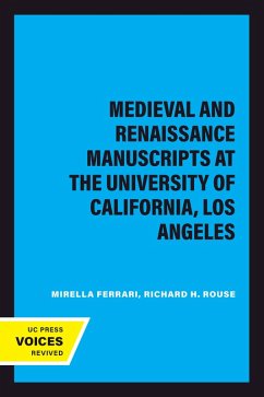 Cover Medieval and Renaissance Manuscripts at the University of California, Los Angeles (eBook, ePUB)