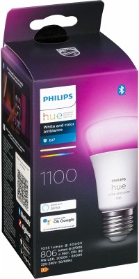 Philips Hue LED Lampe E27 BT 1100lm White Color Ambiance