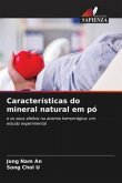 Características do mineral natural em pó