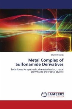 Metal Complex of Sulfonamide Derivatives - CHAVDA, BHAVIN