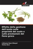 Effetto della gestione dell'azoto sulle proprietà del suolo e sulle prestazioni del fieno greco