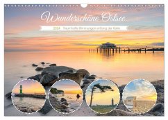Wunderschöne Ostsee - Traumhafte Stimmungen entlang der Küste (Wandkalender 2024 DIN A3 quer), CALVENDO Monatskalender