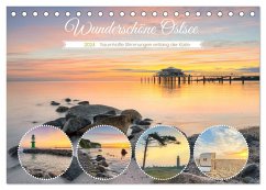 Wunderschöne Ostsee - Traumhafte Stimmungen entlang der Küste (Tischkalender 2024 DIN A5 quer), CALVENDO Monatskalender