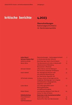 Kritische Berichte: Zeitschrift für Kunst- und Kulturwissenschaften / Jahrgang 51, Heft 4.2023