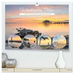 Wunderschöne Ostsee - Traumhafte Stimmungen entlang der Küste (hochwertiger Premium Wandkalender 2024 DIN A2 quer), Kunstdruck in Hochglanz