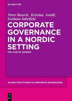Corporate Governance in a Nordic Setting (eBook, ePUB) - Beusch, Peter; Jonäll, Kristina; Sabelfeld, Svetlana