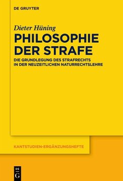 Philosophie der Strafe (eBook, ePUB) - Hüning, Dieter