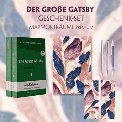 Der Große Gatsby Geschenkset - 2 Bücher (mit Audio-Online) + Marmorträume Schreibset Premium, m. 1 Beilage, m. 1 Buch - Fitzgerald, F. Scott