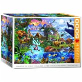 Eurographics 8520-5881 - Animals of the World, Tiere der Welt, BIG-Puzzle inkl. Poster, 5000 Teile