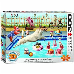 Eurographics 6500-5878 - Crazy Pool Day, Verrückter Pooltag, Family-Puzzle, Large Pieces, 500 Teile