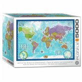 Eurographics 8520-5890 - Map of the World, Weltkarte, BIG-Puzzle inkl. Poster, 5000 Teile
