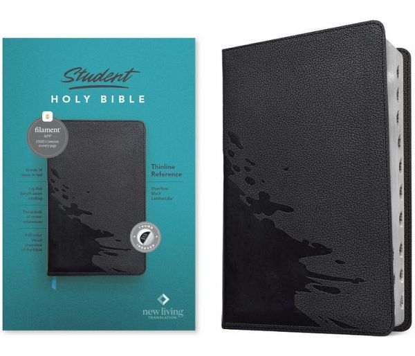 NLT Student Bible, Thinline Reference, Filament Enabled (Leatherlike, Overflow Black, Indexed, Red Letter) NLT Student Bible, Thinline Reference, Filament Enabled (Leatherlike, Overflow Black, Indexed, Red Letter)