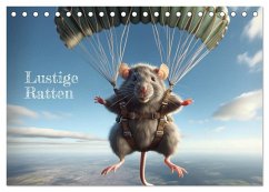 Lustige Ratten (Tischkalender 2024 DIN A5 quer), CALVENDO Monatskalender