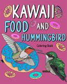 Kawaii Food and Hummingbird Coloring Book