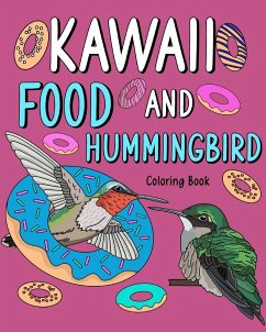 Kawaii Food and Hummingbird Coloring Book - Paperland