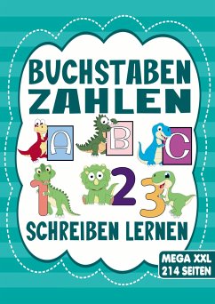 Buchstaben und Zahlen Schreiben Lernen - Dinosaurier Übungsheft für Jungen - S&L Inspirations Lounge