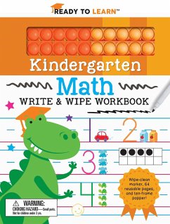 Ready to Learn Kindergarten Math Write & Wipe Workbook with Popper - Hale, Janet