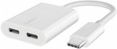 Belkin RockStar USB-C Audio- und Ladeadapter, weiß F7U081btWH