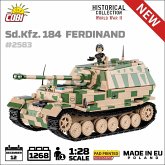 COBI Historical Collection 2583 - SD.Kfz. 184 Ferdinand Panzer, World War II, 1268 Klemmbausteine