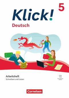 Klick! 5. Schuljahr. Deutsch - Schreiben und Lesen - Arbeitsheft mit Lösungen und digitalen Medien - Krauß, Michaela;Nagel, Corinna;Quinten, Anke