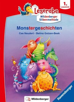 Monstergeschichten - lesen lernen mit dem Leseraben - Erstlesebuch - Kinderbuch ab 6 Jahren mit Silbengeschichten zum Lesenlernen (Leserabe 1. Klasse mit Mildenberger Silbenmethode) - Neudert, Cee