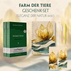 Farm der Tiere Geschenkset - 2 Teile (Buch + Audio-Online) + Eleganz der Natur Schreibset Basics, m. 1 Beilage, m. 1 Buc