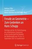 Freude an Geometrie – Zum Gedenken an Hans Schupp (eBook, PDF)