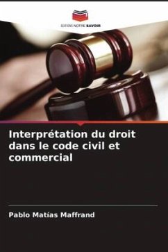 Interprétation du droit dans le code civil et commercial - Maffrand, Pablo Matías