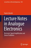 Lecture Notes in Analogue Electronics (eBook, PDF)