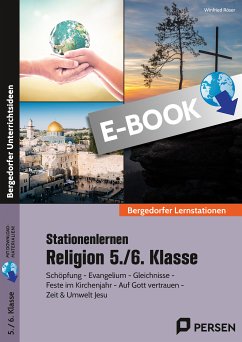 Stationenlernen Religion 5./6. Klasse (eBook, PDF) - Röser, Winfried